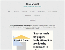 Tablet Screenshot of heidi-schmidt.com